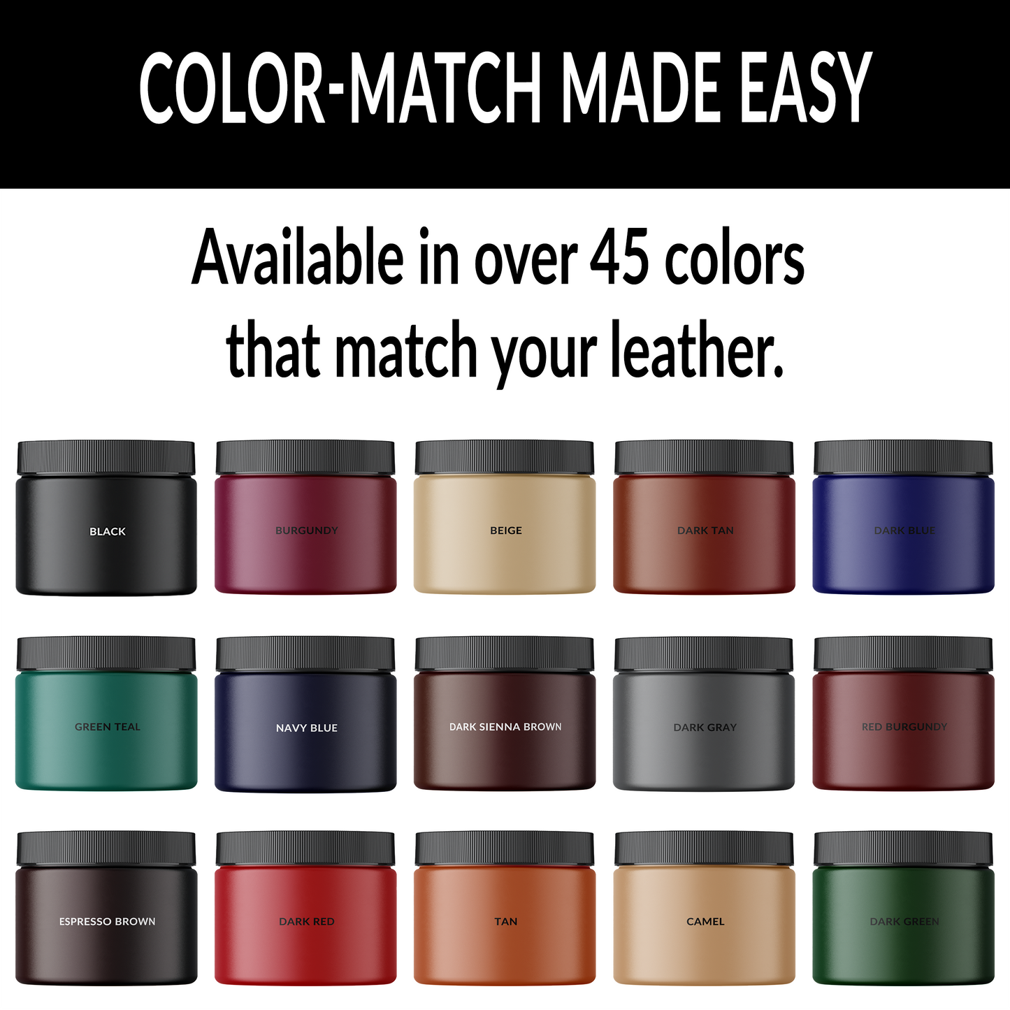 leather repair kit colors