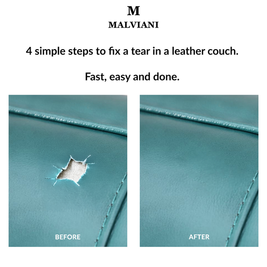 how to fix tear in leather couch